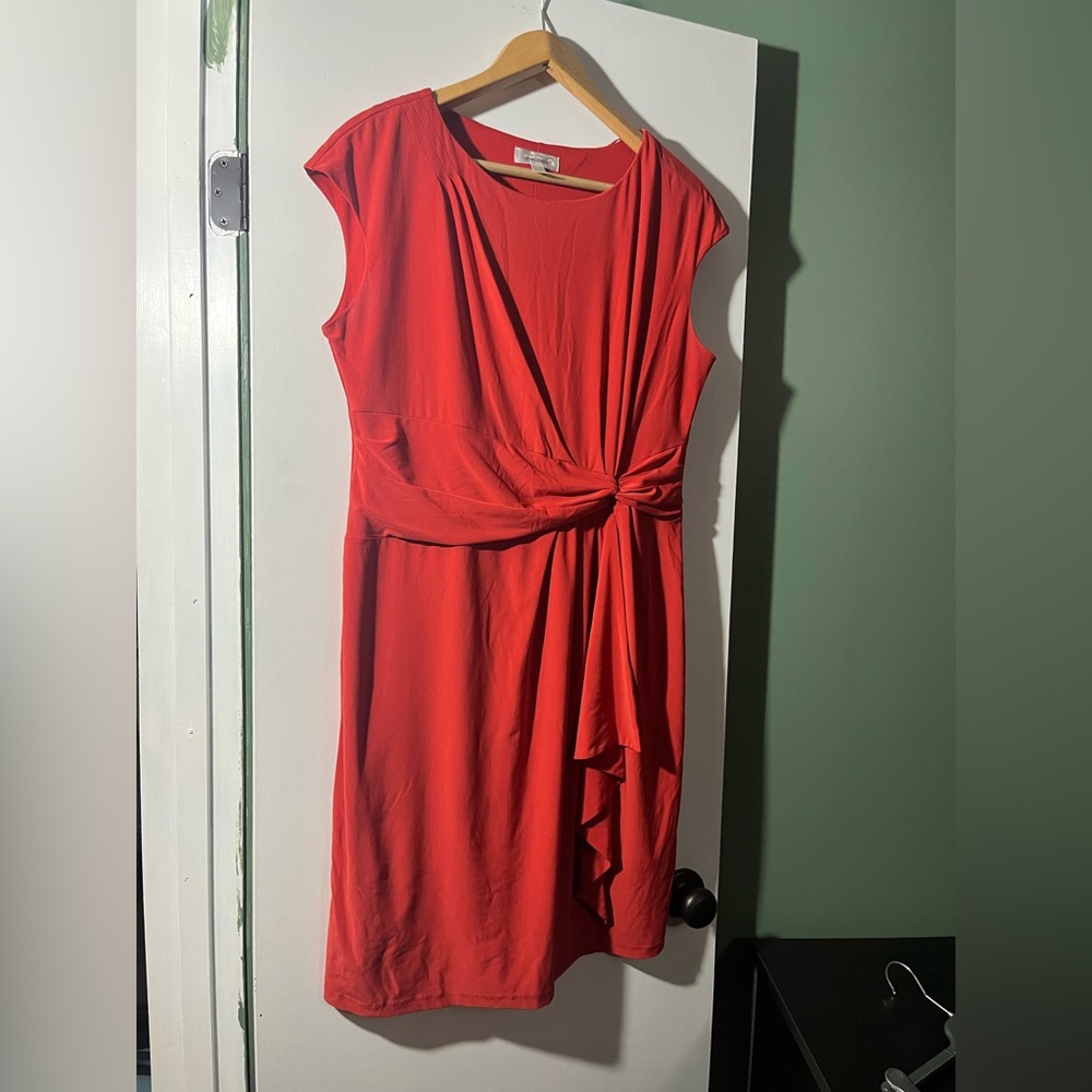 dressbarn Asymmetrical Red Dress